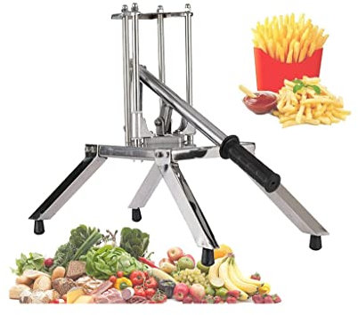 Fries Potato Chipper Cutter Commercial French Fry Cutter，Stainless Steel French Fry Cutter，Grade Heavy Duty with Stainless Steel Blades, Potato Slicer Potato Chipper (Color : A, Size : 7mm+14mm)