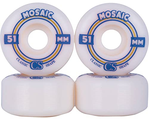 Mosaic CS Neo 51 mm 101a Wheels Pack Skateboard-Rollen, Erwachsene, Unisex, Mehrfarbig (Mehrfarbig), Einheitsgröße