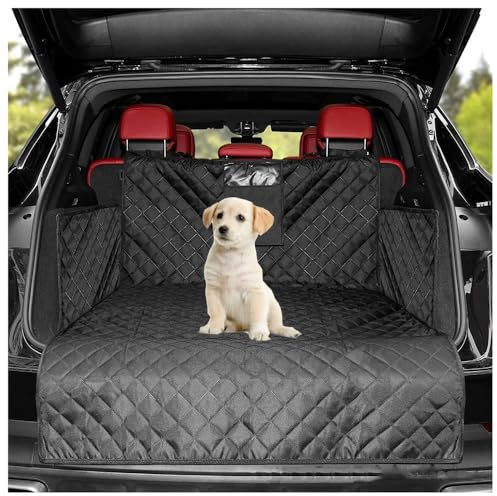 AMENAS Kofferraumschutz Hund, für BMW 3er 2012–2019 [F31] [Touring] Kofferraumdecke mit Ladekantenschutz und Seitenschutz, Wasserabweisend Pflegeleicht