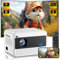 Projector with 5G WiFi,Portable Video Projector 16000 Lumen Native 1080P BT 5.1 Electric Focus,Home Theater Movie Projector Compatible with iOS & Android Phone/TV Stick/Laptop/VGA Indoor & Outdoor Use