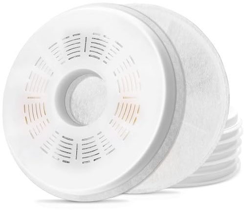 Hantoc 8 Stück Ersatzfilter für Trinkbrunnen, Katzenbrunnen Filter für 3L/100oz Katzenbrunnen ‎43742W ‎43747W ‎43725 Katzentrinkbrunnen Ersatzfilter mit Harz und Aktivkohle für Katzen und Hunde