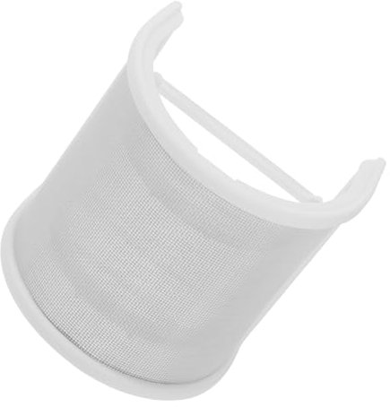 jojofuny Filtre anti-explosion pour micro en forme de U - Filtre anti-pop blanc pour microphone - Masque de salive en métal - Accessoires pop Blowout écran filtre réglable