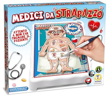 Teorema Giocattoli Medici da Strapazzo, Gioco di Società Classico, Gioco da Tavolo Educativo di Abilità Manuale con Suoni per Bambini e Famiglia, Impara il Corpo Umano