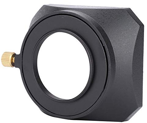 Parasol para Objetivo Parasol Cuadrado Portátil y Liviano, Fácil de Almacenar, Protege el Plástico Expuesto Resistente a los Impactos para Todo Tipo de Cámaras para DV (43MM)