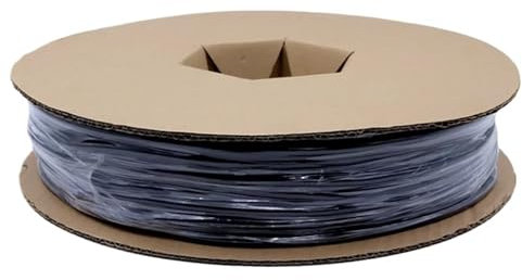 LYVQZPWLR filo di protezione elettrica, Guaina intrecciata in filo metallico da 5 m, guaina intrecciata flessibile in PET da 5-50 mm, for la finitura di cablaggi Guaine for cavi autochiudenti(Schwarz,