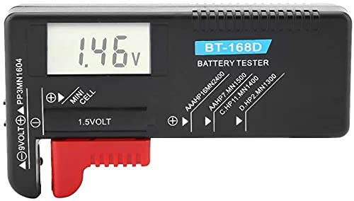 Universal Digital LCD AA/AAA/C/D/9V/1.5V Button Cell Battery Volt Tester High Precision Household Battery Volt Checker Tester Household Batteries, Chargers and Accessories