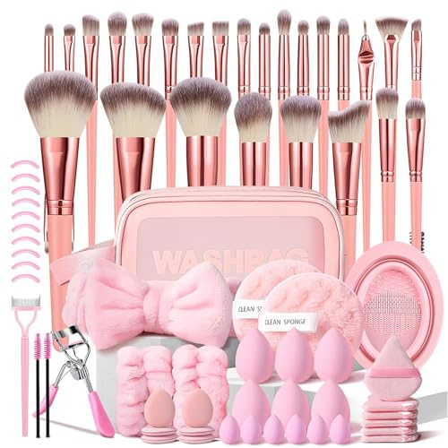 LHLXZQ Brocha de Maquillaje Avanzada 70 Piezas