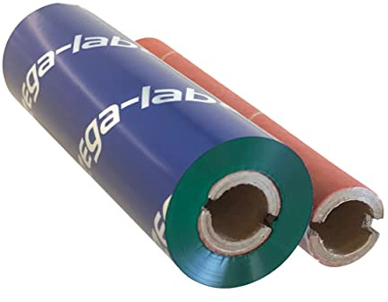 zega-labels Thermotransfer Farbband GRÜN 110 mm x 74 m - zega color xtreme (Harz Kratzfest) - 1/2 Zoll Kern Ø 12,7 mm - für PE-/PP-/PET-Folie/Polyesterfolie - für Desktopdrucker Zebra ZD/GK/GX/GC/TLP