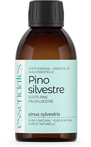 ESSENCIALES Aceite Esencial de Pino silvestre 200 ml – 100% Puro y Natural – Aroma Fresco para Difusor, Humidificador y Aromaterapia