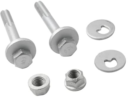 2x Rear Lower Suspension Accentrix Arm Fitting Camber Bolt Kit Compatible With Ford Focus Mk1 Mk2 C-Max Mondeo Mk4 S-Max Galaxy Volvo C30 S40 S60 S80 V50 XC60 Mazda 3 5 1456980 3M515K978AE Control Arm