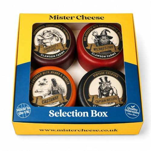 Mister Cheese Gift Box 4 x 200g Fantastical Truckles - Join Mister Cheese on His Magical Adventures