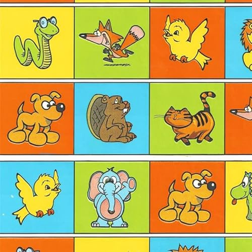 1 x Rolle Geschenkpapier Safary Party 70 cm x 100 m – Motive Kinder für Jungen und Mädchen – Geschenkpapier für Geburtstag, Weihnachten und andere Feiern