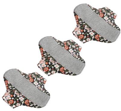 Compresas Sanitarias Reutilizables Lavables de Grafeno, Alta Absorción, Algodón Suave, Fácil Limpieza para una Menstruación Cómoda, 3 uds. (Tipo 2)