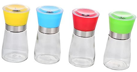 Cabilock 4stücke Teiliges Handmühle Für Gewürze Einstellbare Pfeffermühle Für Frischen Kaffee Pfeffer Und Kräuter