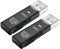 2 lettori di schede SD USB 3.0, ad alta velocità di trasmissione fino a 5 Gbps, compatibile con schede SD/Micro SD, lettore di schede USB, portatile e durevole, nero