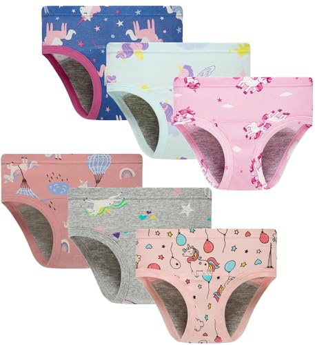 Boboking Toddler Kids Training Underwear Baby Girls Cotton Soft Briefs 5Years