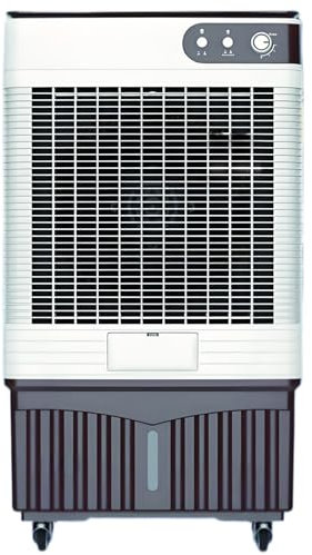 YCYRF Condizionatore Portatile, Raffrescatore Evaporativo, Climatizzatore Senza Tubo con Oscillazione a 120°, Serbatoio da 60 Litri, 2 Blocchi di Ghiaccio, 3 velocità del Vento, Interno ed Esterno