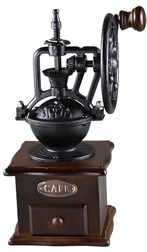 ULTECHNOVO Macina Caffè Manuale Vintage Portatile in Metallo Regolazione Macinatura Resistente Per Caffè Espresso Da Viaggio e Uso Quotidiano