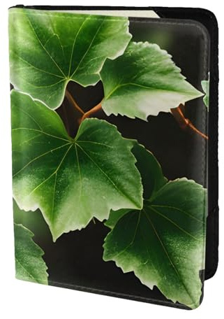 Porte-passeport imprimé arbre fleurs de lierre, essentiels de voyage, cartes et passeport, taille adaptée à tous les passeports standard