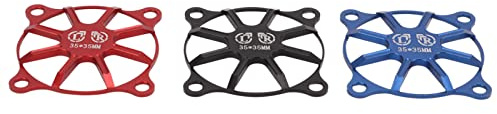 Generic RC-fläktkåpa för Fjärrkontroll Bil 3st CNC-bearbetning Aluminiumlegering Lättvikts ESC Kylfläktkåpa för RC-motor (svart, Röd, mörkblå) för RC-hobbyister