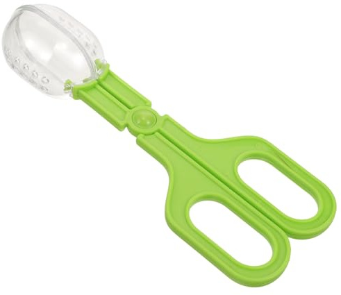 VICASKY Pince de Nettoyage pour Reptiles en Plastique Léger Vert, Pince Fonctionnelle Fiable pour Alimentation et Nettoyage D'aquarium et Terrarium