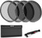 NEEWER 58mm ND Lens Filter Kit: ND2 ND4 ND8 ND16, Lens Cleaning Pen, Filter Pouch Neutral Density and Accessory Kit Compatible with Canon Nikon Sony Panasonic DSLR Cameras with 58mm Lens