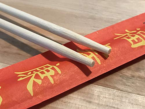 Shop&Save Bag Of 240 Pairs Premium Disposable Bamboo Chopsticks, 9 Sleeved and Separated, UV Treated, Bag of (240)