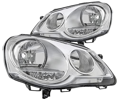 Halogen Scheinwerfer Set (9N_) Bj. 10.01-11.09 H7/H1 mit Motor