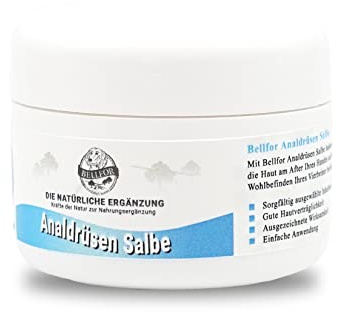 Bellfor Bálsamo para glándulas anales de Perros, Trata de Forma Natural, cuida la Piel Anal, Adecuado para Todas Las Edades y Razas - 30 ml