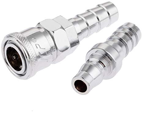 Non-Leak Hose Quick Coupling 2Pcs Iron Pneumatic Fittings Air Line Hose Compressor Connector Quick Release Coupler Air Line Fittings for 12mm Hose SH40 PH40