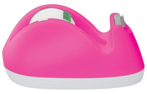 Scotch Dispensador Conejo rosa y cinta Magic, 1 rollo de 19 mm x 8.89 m