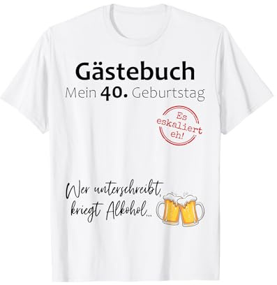40. Geburtstag Mann Frau 40 Jahre Deko 1986 Geschenk Lustig T-Shirt