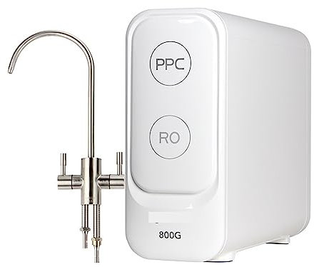 Dispensador instantáneo de agua caliente Dispensador De Agua Potable No Eléctrico De Plástico De Ósmosis Inversa De Doble Salida Simple 800G Excelente con calor instantáneo eficiente