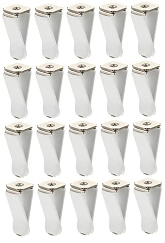 Mobestech 20 Quadratische Auto-clips Clips Für Spülungen Und Parfüms Weiße Clips Dekorationen Einzigartige Geschenkideen Horizontal Und Vertikal Verwendbar Einfach Zu Bedienen