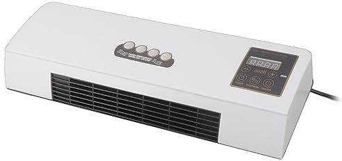 1800W Montado en la Pared, Máquina de Calefacción de Refrigeración Calentador PTC con Temporizador de Control Remoto para Dormitorio Baño 220V Versión en Inglés Acondicionador