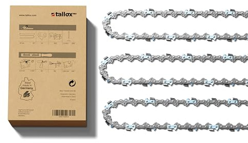 3 tallox professional Sägeketten vollmeißel .325 1,3 mm 67 TG für 40 cm Schwert kompatibel mit Stihl