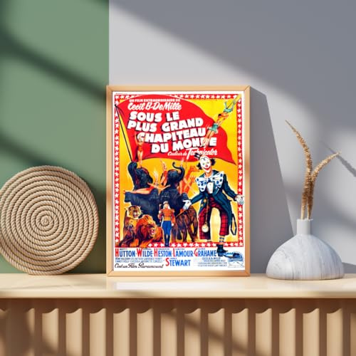SUCCESS STORY Poster SOUS LE PLUS GRAND CHAPITEAU DU MONDE Affiche film, Vintage, Déco murale (60X80) HQ (sans cadre)