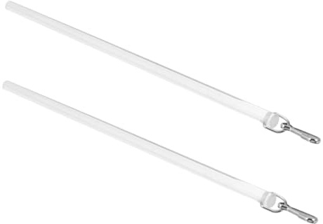 Alipis Varilla De Cortina Transparente De 12 Pulgadas, Barra para Persianas De Acrílico, Varillas para Cortinas, Accesorio De Repuesto Práctico para Hogar, Paquete De 2 Piezas