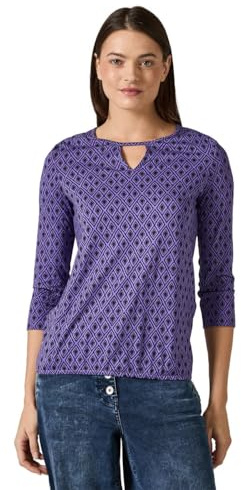 Cecil B322253 T-Shirt à Manches Longues avec découpe, Lilas Sauvage, M Femmes