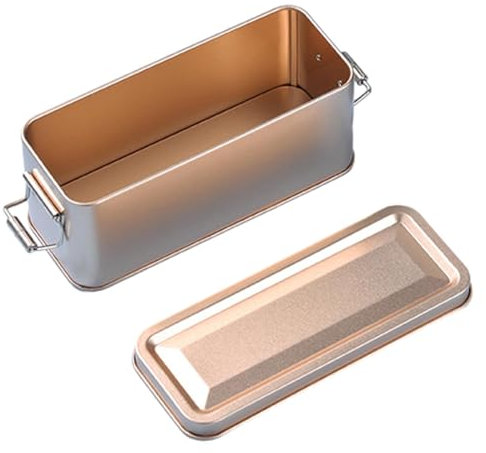 Barattoli per biscotti in metallo, scatola rettangolare in latta con coperchio ermetico, contenitore vintage per caramelle, caffè, tè e biscotti, scatola decorativa antipolvere per cucina, casa e