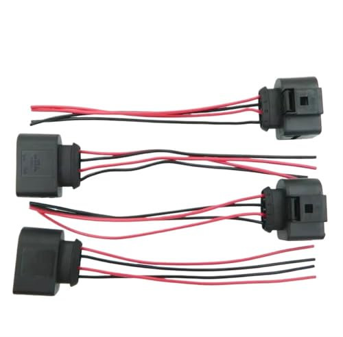 Motorzündspule Reparatur des Zündspulensteckers Kabelbaumstecker 1J0973724 Für Jetta Für Golf Für Passat Für Tiguan CC Für A3/4/5/6/7/8 TT Q3/5 R8 Zündspule Zündungen(4 Piece)