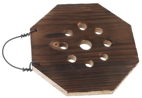 Toddmomy Wandpflanzgefäß Aus Holz Geweihfarn-Design Vertikales Pflanzgefäß Für Zimmerpflanzen Geeignet Für Orchideen Und Sukkulenten Mit Wpc-montageplatte Für Einfache Installation An Wände