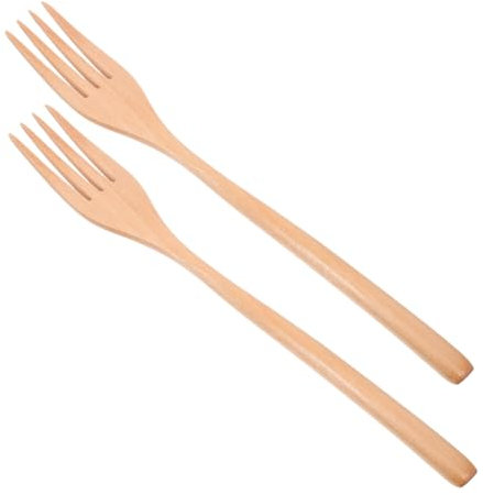 MAGICLULU 2piezas Tenedor De Madera Para Ensaladas Diseño Exclusivo Para Cocinar y Servir
