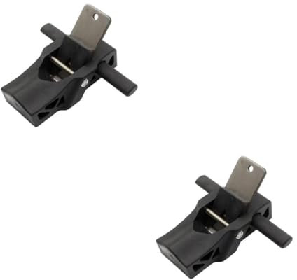 DIYEAH 2 Pièces rabot à bois bloc rabot à main travail du bois raboteuse dégauchisseuse outil de menuiserie rabot bois manuel mini avion de menuiserie Plastique Black