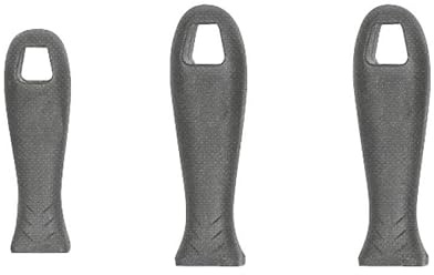 Mango de lima de plástico negro, resistente y ergonómico, ideal para trabajos de limado y acabado en madera y metal.