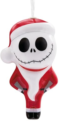 Hallmark Adorno Colgante de Santa Jack Skellington, decoración de árbol, Disney, Pesadilla Antes de Navidad, Navidad