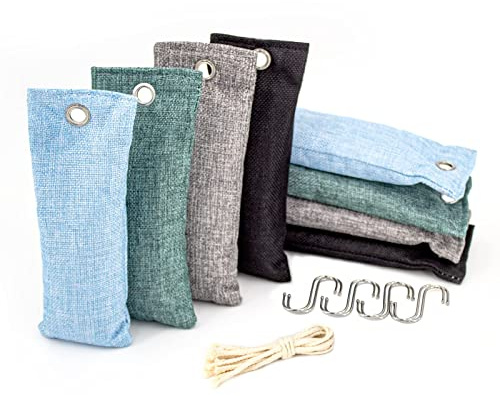 TenaLucy Carbone Attivo Deodorante Scarpe, Quotidiana Antiodorante Deumidificatore Armadio, Antimuffa Assorbi Umidità Armadio, Assorbi Odori per Ambienti Deodorante Antibatterico per Scarpe Scarpiere