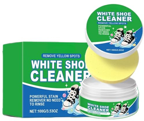 Shoe Cleaner Kit,Multi Functional Cleaning and Stain Removal Cream,White Shoe Cleaner for Trainers,W/hite Leather S/hoe C/leaner,W/hite Sneaker C/leaner,Complete Sneaker Cleaning Kit for White Shoes