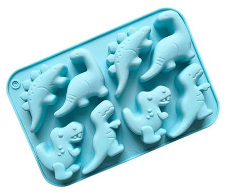 sundrerfect 3D Dinosaurier Backform aus Silikon – Ideal für Kuchen, Schokolade & Gelee – Dino Kuchenformen, Ausstecher & Streusel – Lebensmittelecht & Spülmaschinenfest