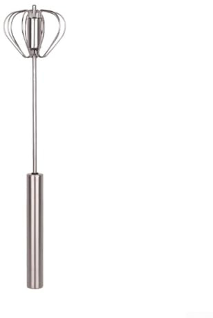 Bulevisiter - Fouet et mélangeur automatiques en acier inoxydable pour œufs, lait et crème - Pour faire mousser la cuisine de longue durée pour café, mayonnaise, vinaigrettes, et (S)